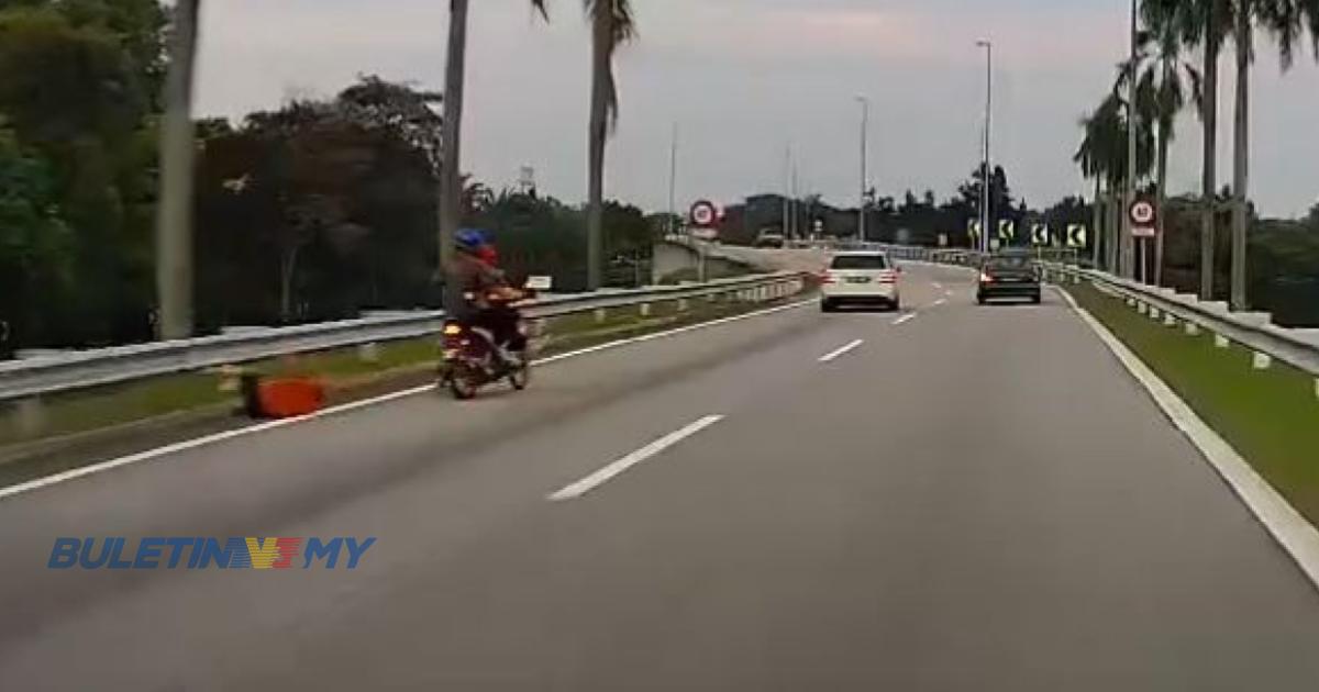 [VIDEO] Polis tahan 2 lelaki disyaki terlibat kes ragut di lebuh raya