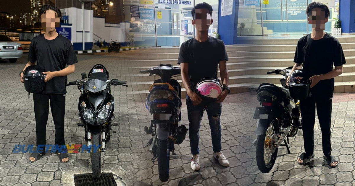 3 lelaki lakukan aksi “wheely” ditahan, 34 motosikal disita 