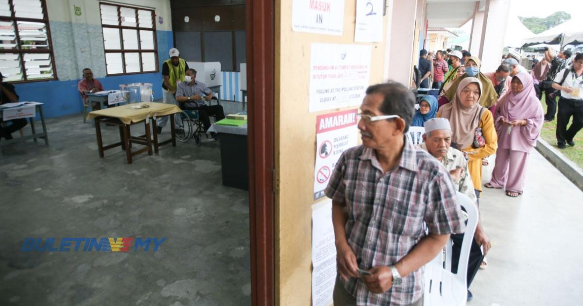 PRK DUN Sungai Bakap: 44.6 peratus sudah mengundi setakat 2 petang