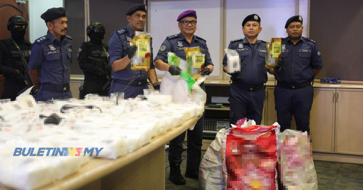 GRO ditahan bersama 273kg methamphetamine bernilai RM8.7 juta