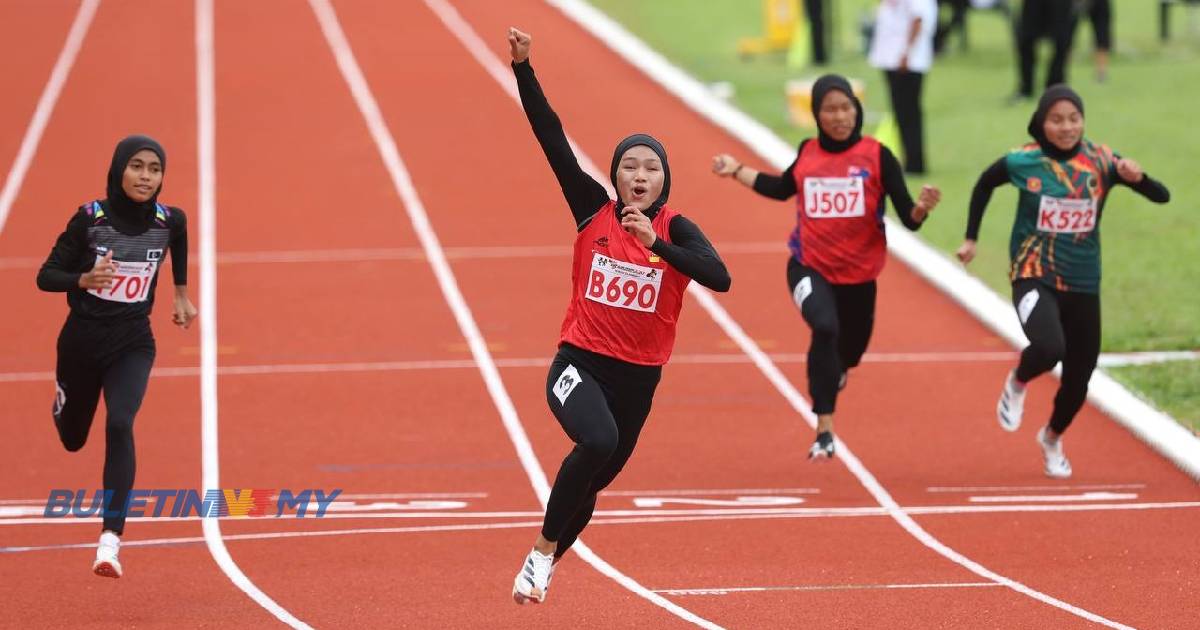 SUKMA 2024: Nur Afrina pecah rekod temasya 100 meter