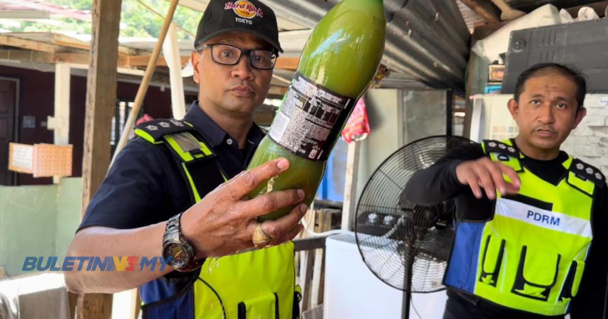 Ketum di sebalik gerai burger