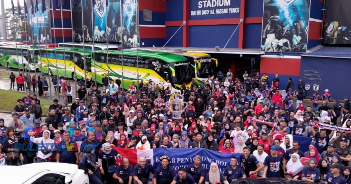 109 bas penyokong JDT bertolak ke Bukit Jalil