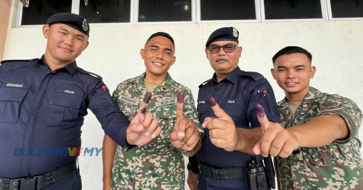 PRK DUN Mahkota: Proses undi awal berakhir, pusat pengundian ditutup 5 petang