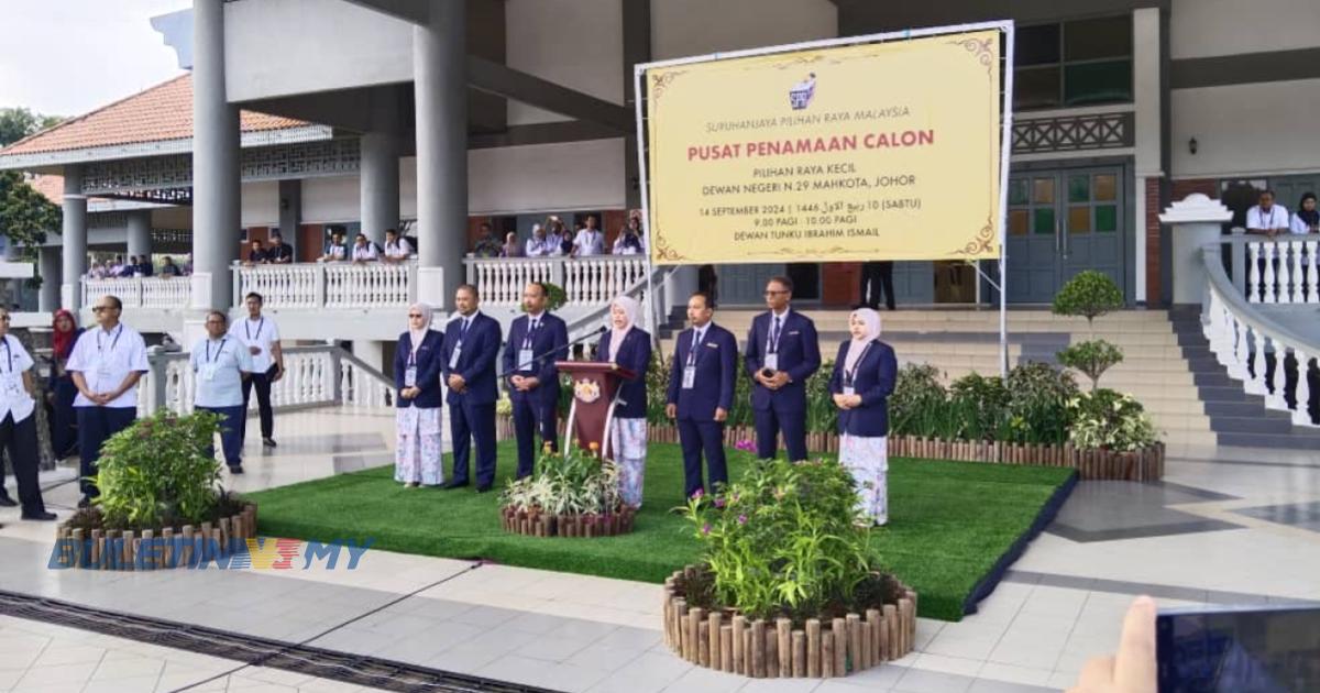 PRK DUN Mahkota: Pusat penamaan calon dibuka