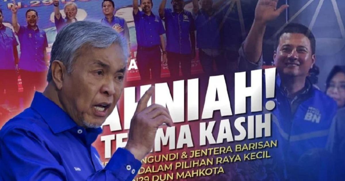 PRK DUN Mahkota: TPM Ahmad Zahid zahir penghargaan buat pengundi