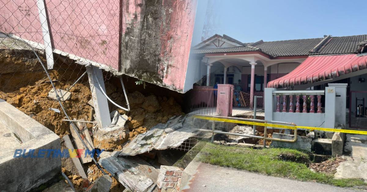 Mendapan tanah: Penduduk Taman Teja kosongkan kediaman sementara tunggu penyelesaian