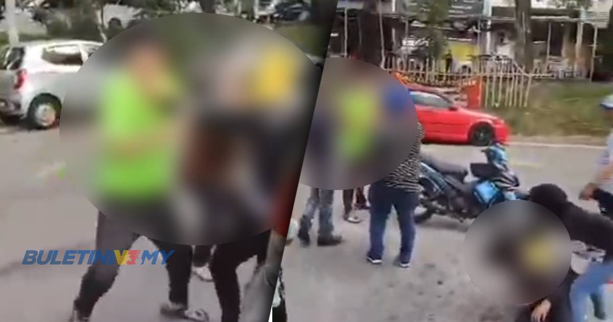 [VIDEO] Bergaduh parkir dihalang, lelaki cedera ditetak