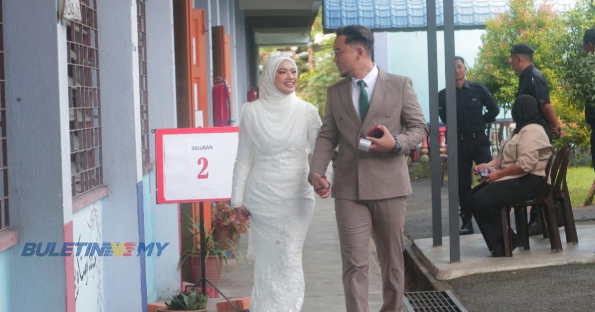 PRK Mahkota: Pengantin baharu tunai tanggungjawab mengundi