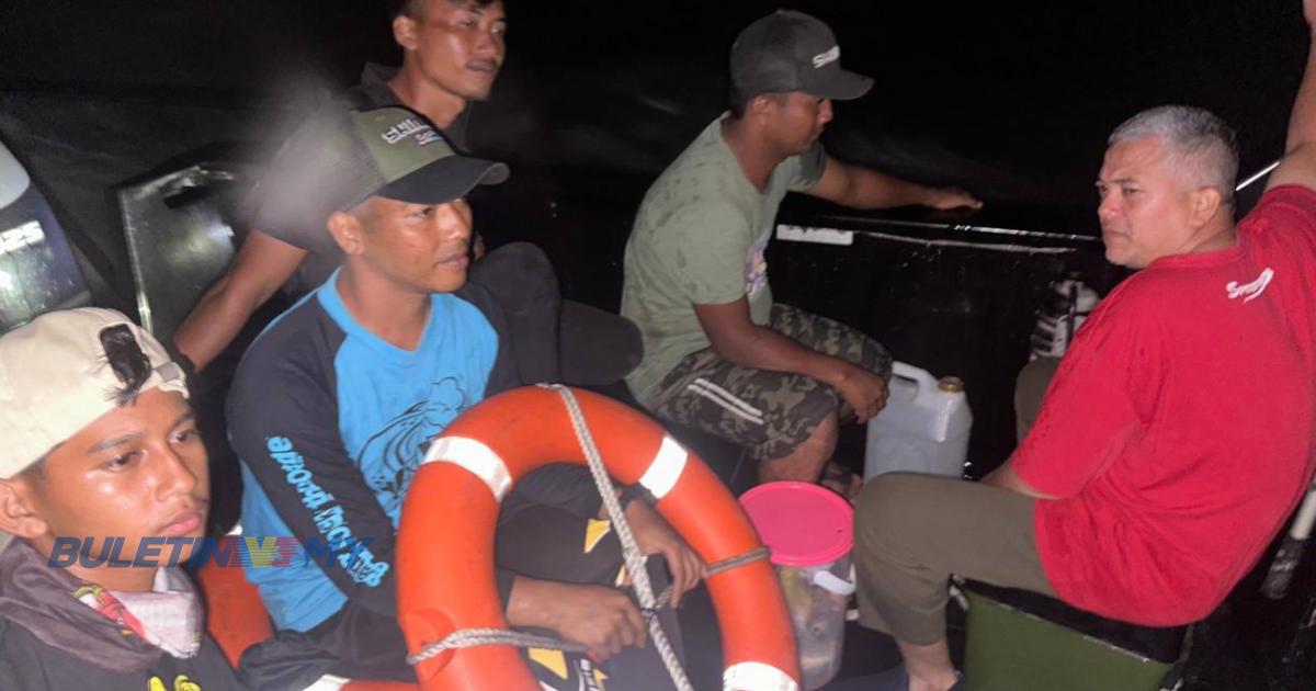 Jeti runtuh, 5 pemancing diselamatkan