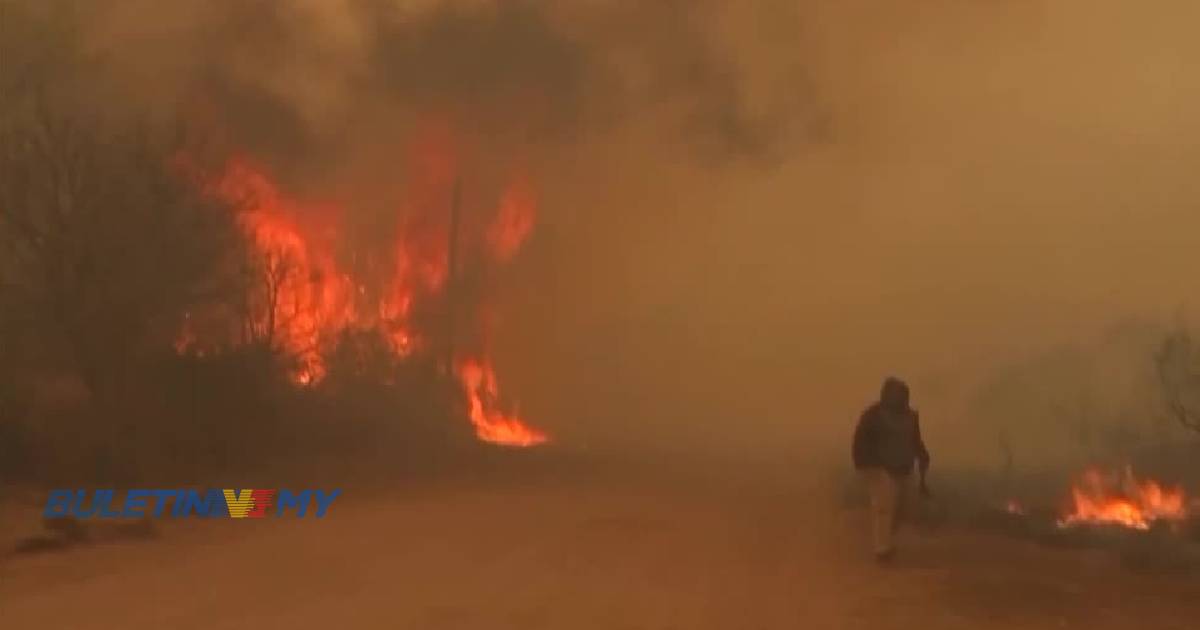 Kebakaran hutan di utara Argentina memaksa penduduk berpindah