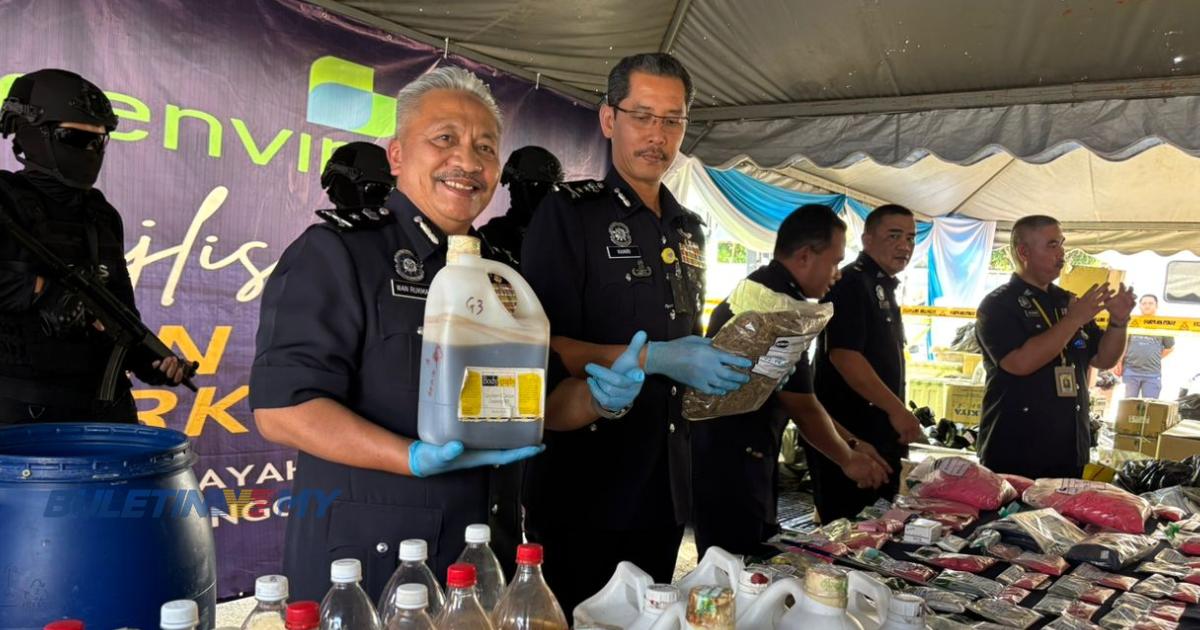 Polis Terengganu lupus dadah bernilai RM2.3 juta