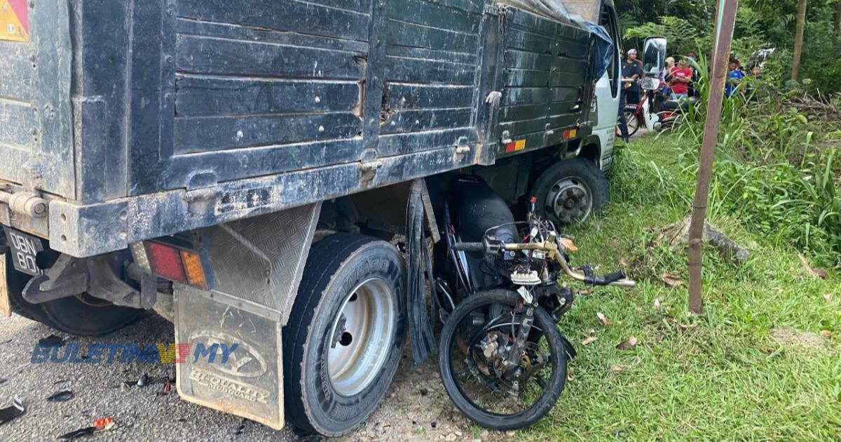 2 maut, motosikal langgar belakang lori