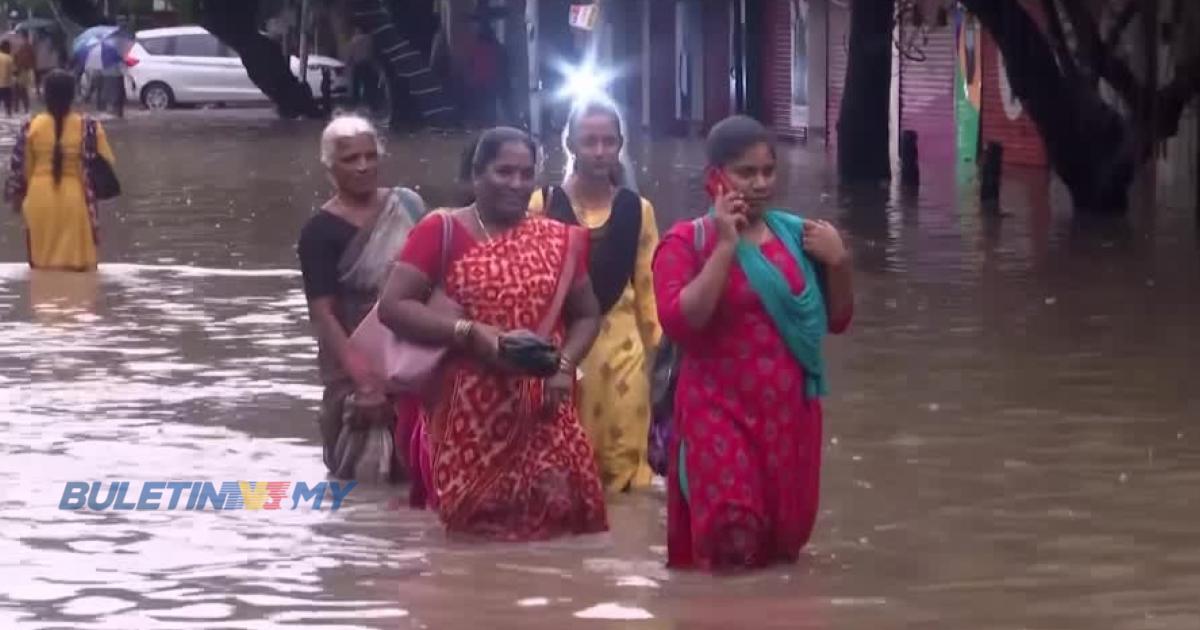 Sekolah, pejabat kerajaan ditutup akibat banjir di Chennai