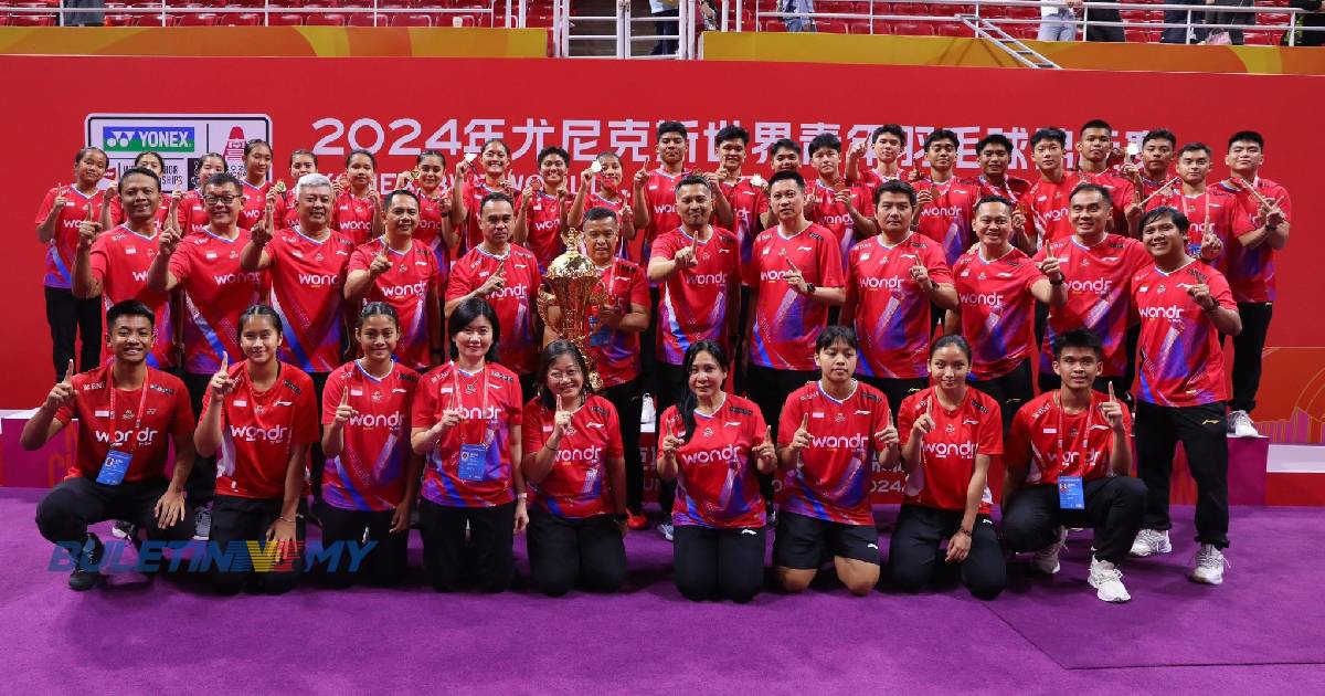 Indonesia raih kejuaraan Badminton Berpasukan Campuran Remaja Dunia