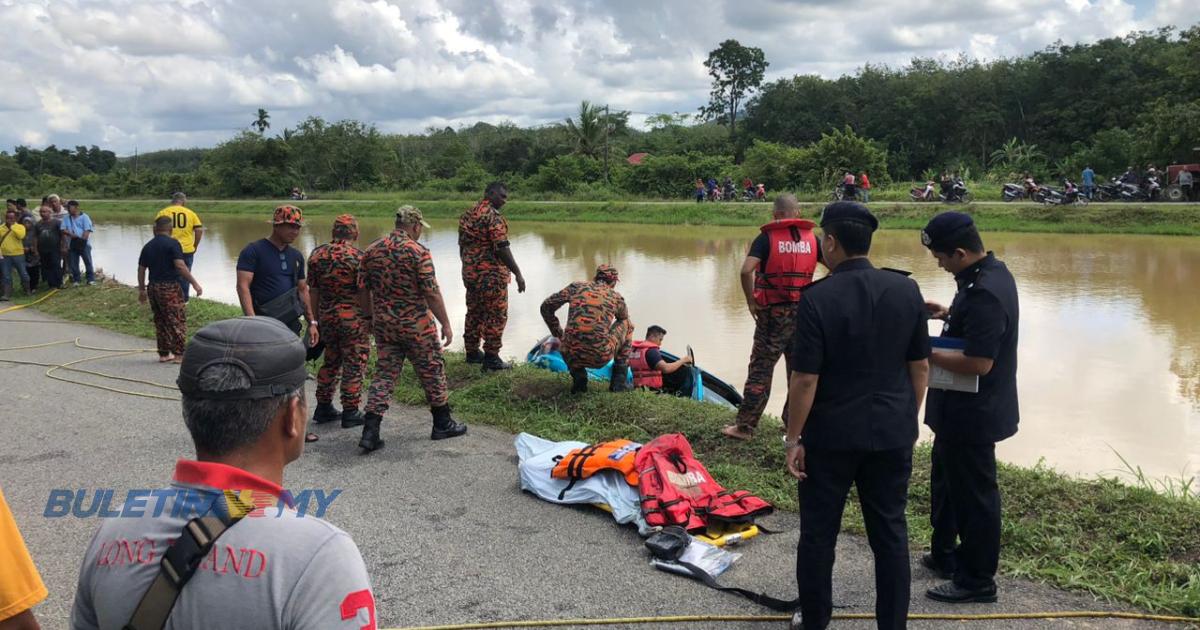 [VIDEO] Kereta terbabas ke dalam sungai, lelaki ditemui lemas