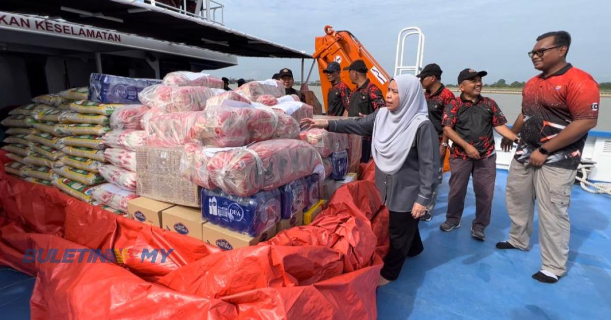 4.4 tan bekalan keperluan banjir dihantar ke Pulau Redang