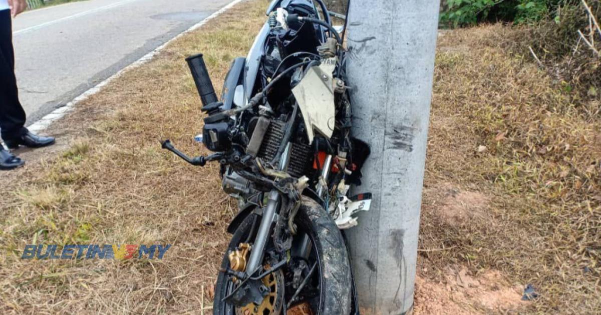 Pelajar tingkatan lima maut, motosikal terbabas langgar tiang elektrik