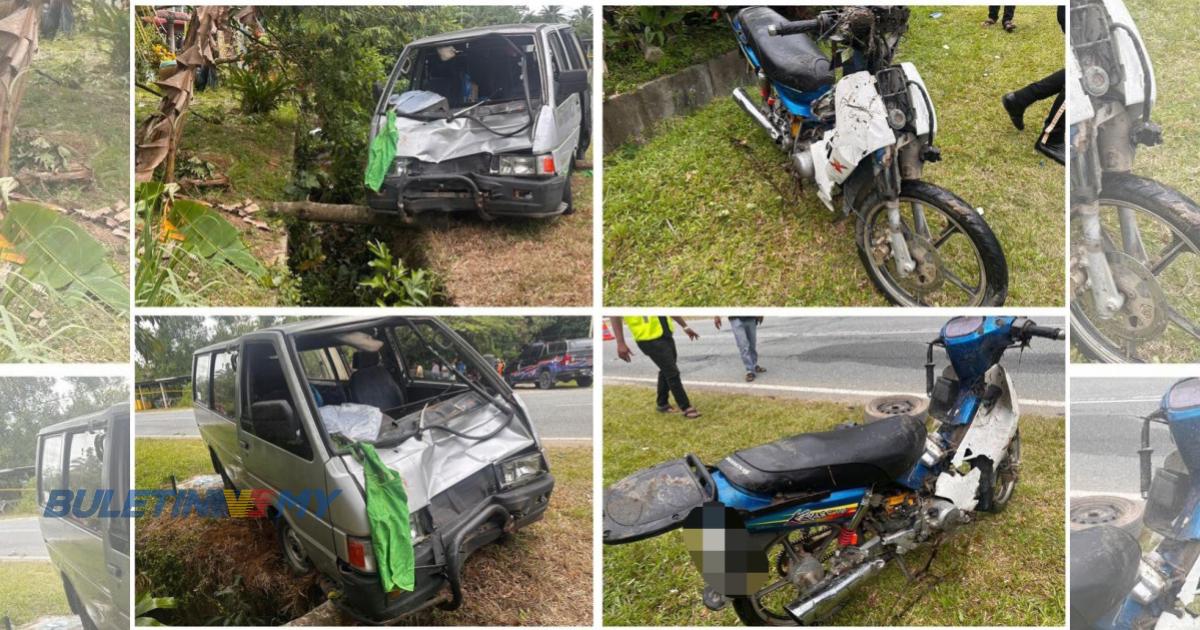 [VIDEO] Murid Tahun Satu maut, motosikal dinaiki bersama abang dan rakan bertembung van