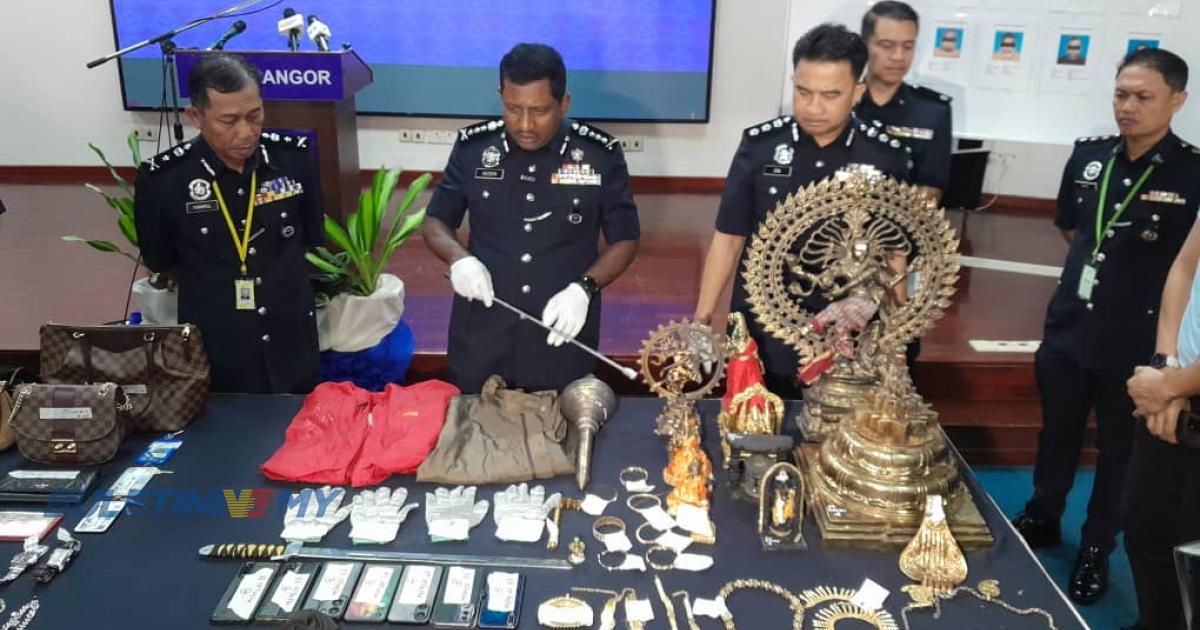 Polis tumpas sekumpulan penjenayah terlibat dalam 13 kes samun