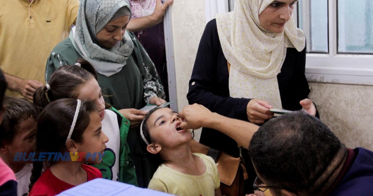 Kempen vaksinasi Polio fasa kedua di Gaza, UNICEF sasar 590,000 kanak-kanak