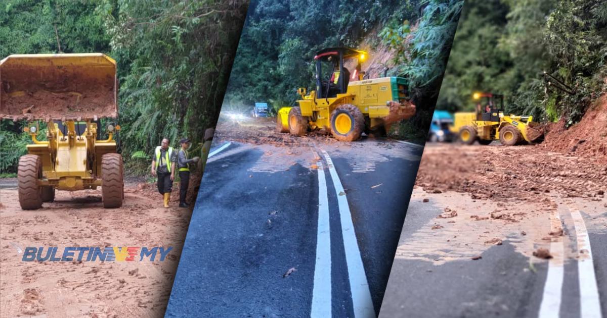 Kejadian tanah runtuh di Jalan Kuala Kubu Bharu-Gap