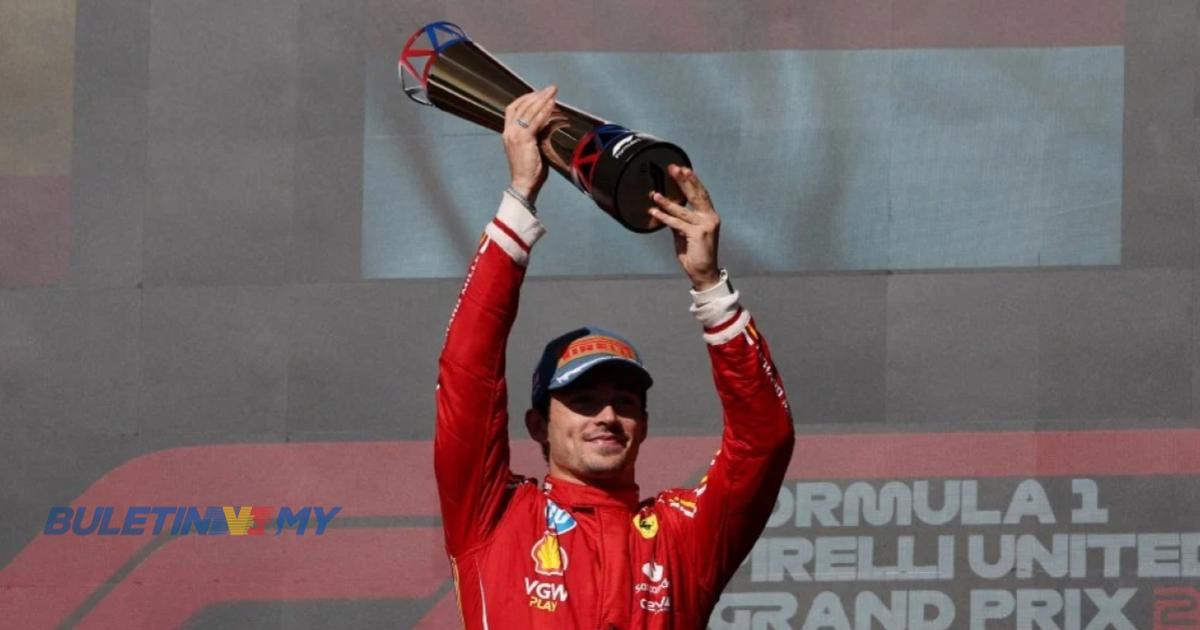 Leclerc juara GP AS selepas drama Norris-Verstappen