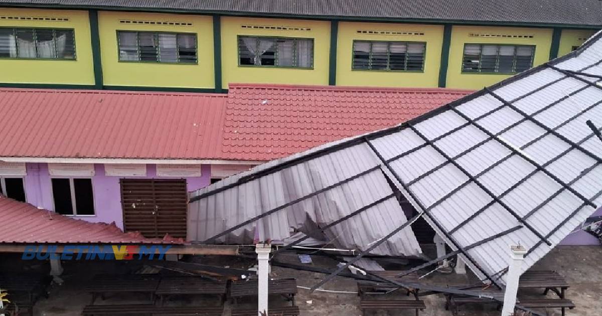 Remaja patah kaki ditimpa wakaf akibat ribut, hujan lebat di Bandar Chukai