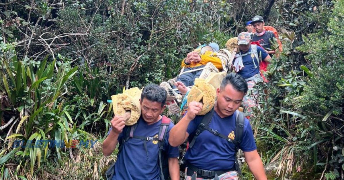 Pendaki Taiwan cedera ketika turun Gunung Kinabalu diselamatkan