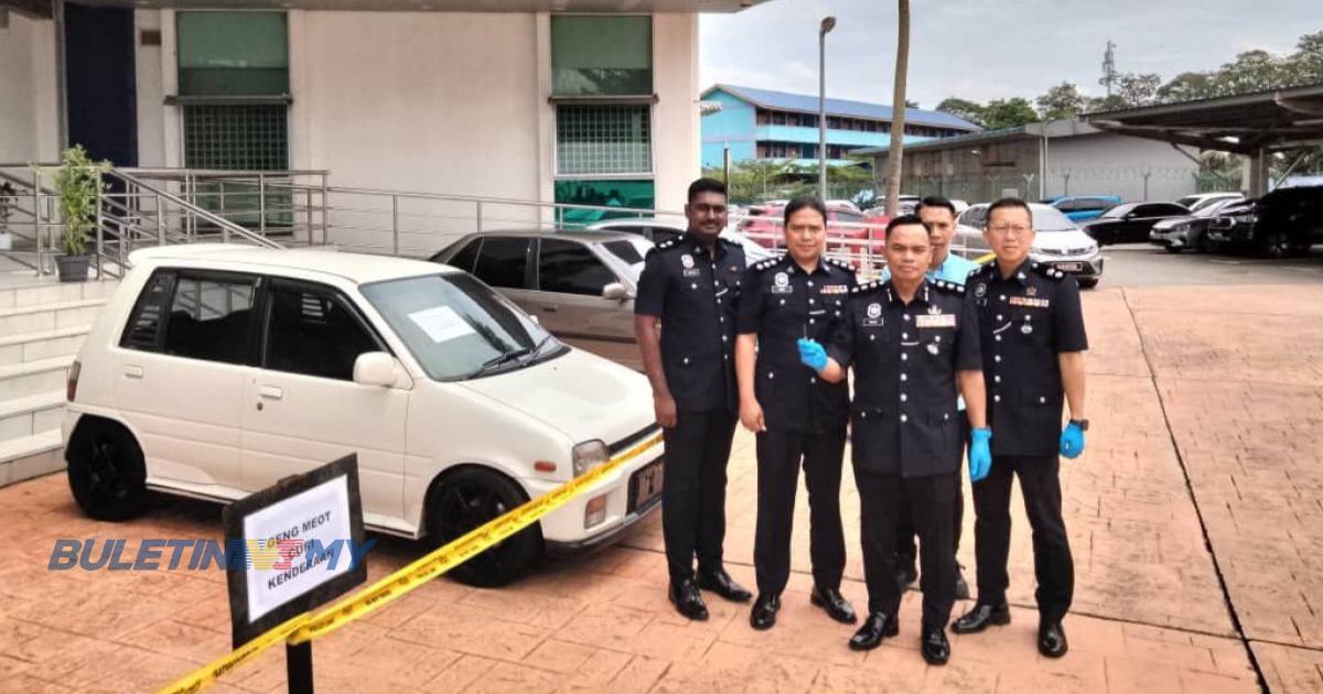 Geng Meot curi kenderaan tumpas, 3 lelaki ditahan