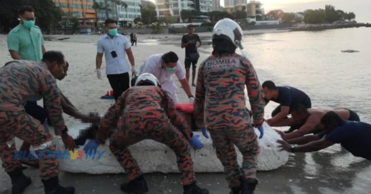 Mayat lelaki ditemukan di pesisir pantai Tanjung Tokong