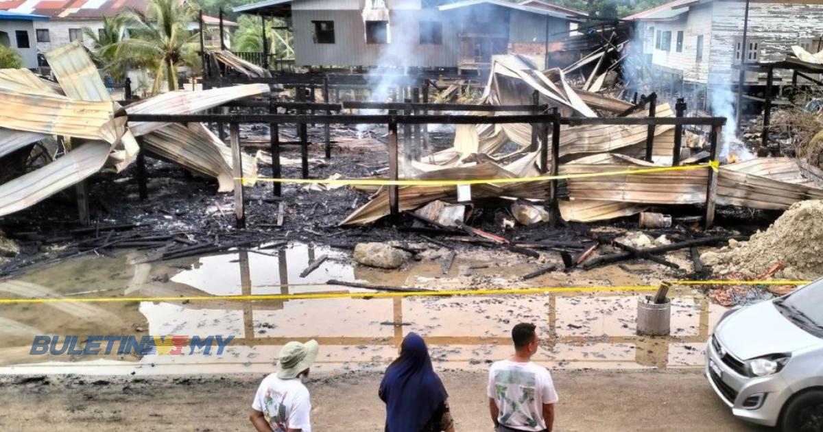 3 rumah musnah dalam kebakaran