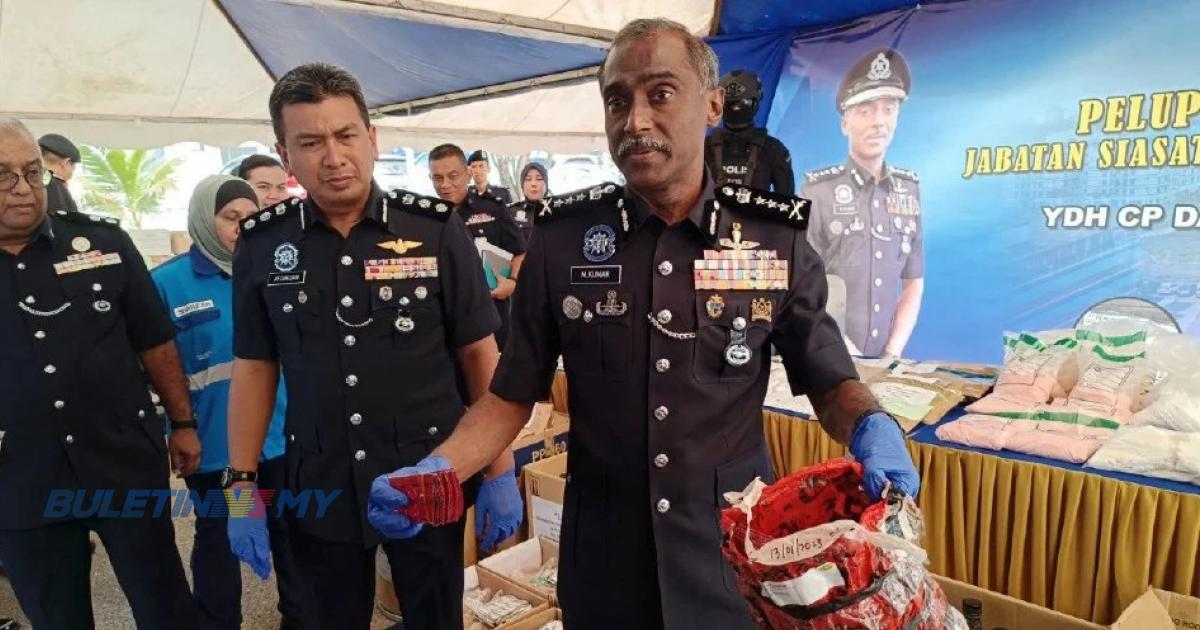 Dadah bernilai lebih RM68 juta dilupus polis Johor