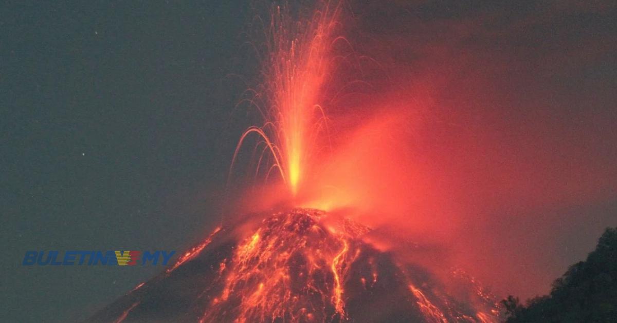 Gunung Lewotobi di Indonesia meletus lagi