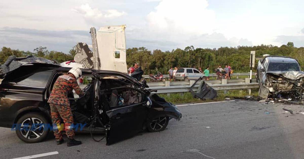 Lapan maut kemalangan dua kenderaan di Lebuhraya Pan Borneo