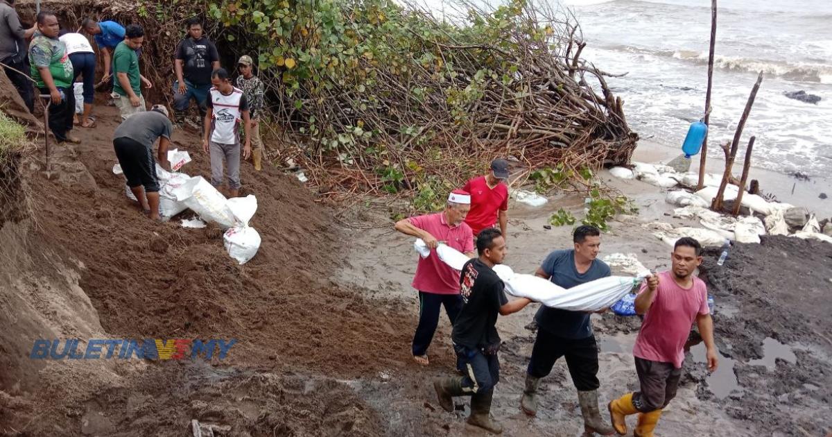 5 kubur hanyut di Pengkalan Maras akibat hakisan pantai