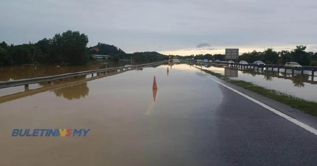 PLUS: Laluan Jitra-Hutang Kampung ditutup sementara akibat banjir