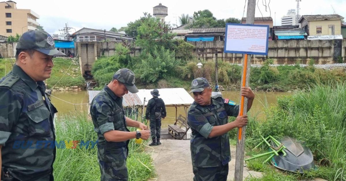 PGA pasang papan tanda larang keluar masuk Malaysia di 4 pangkalan haram