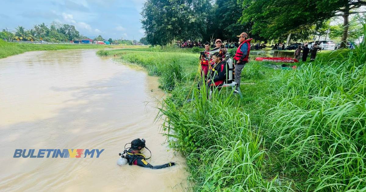 [VIDEO] Warga emas dikhuatiri lemas, tergelincir di dalam Sungai Pengkalan