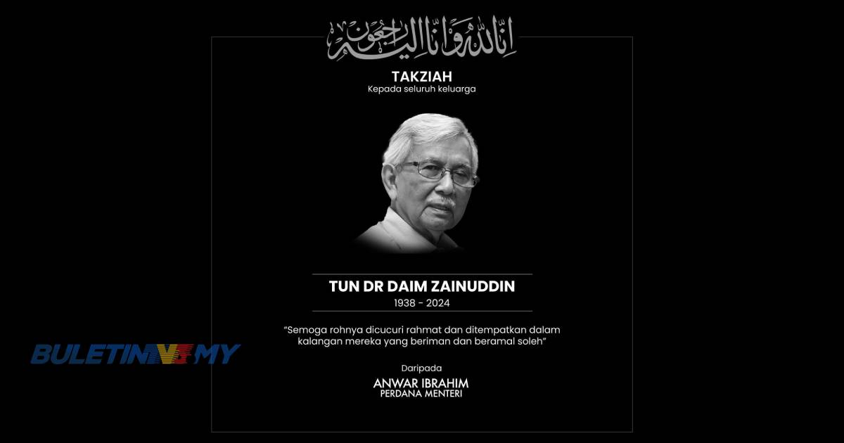 PM ucap takziah kepada keluarga Tun Daim