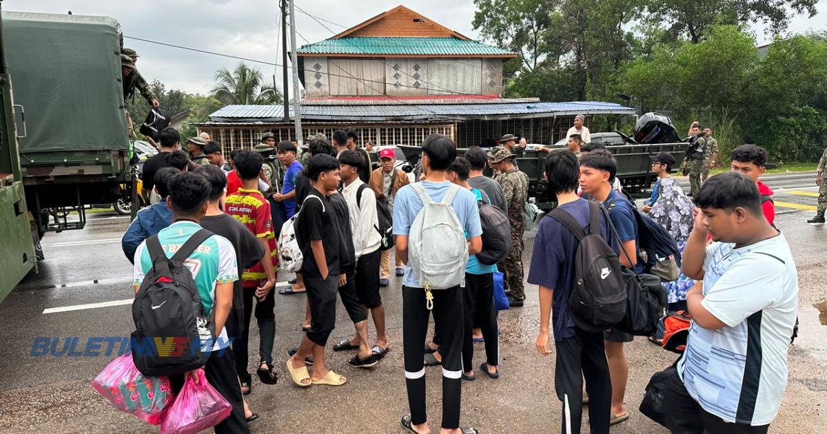 189 calon SPM terjejas banjir di Rantau Panjang dipindahkan