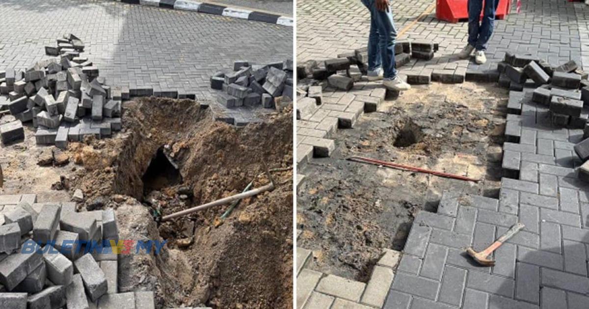 Kerja baik pulih mendapan tanah di Jalan Menara 1 dijangka siap esok