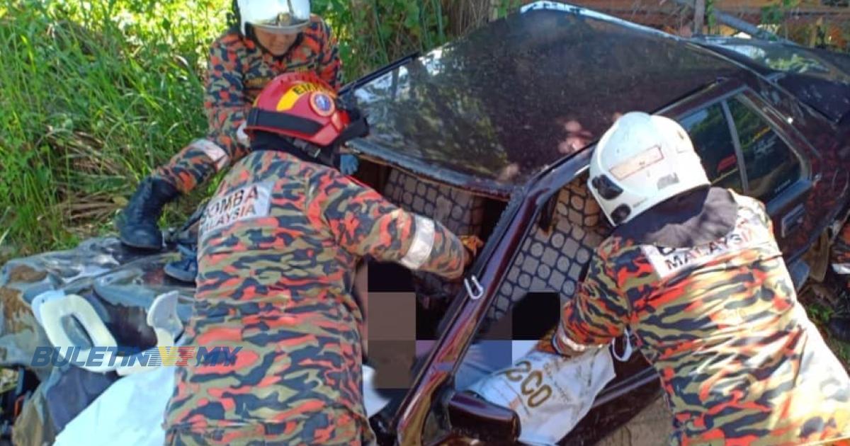 Lelaki maut kereta terbabas ke dalam parit