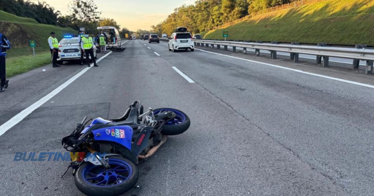 Pekerja kilang terbabas sendiri, maut dilanggar motosikal lain