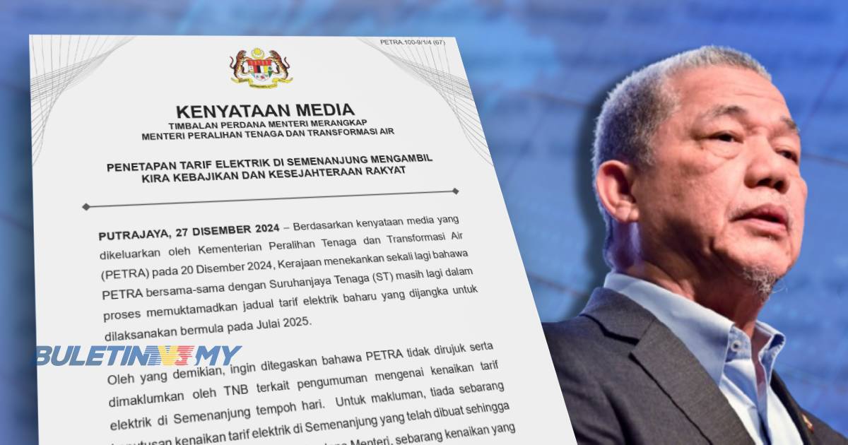 TNB tidak rujuk PETRA umum kenaikan tarif elektrik – Fadillah