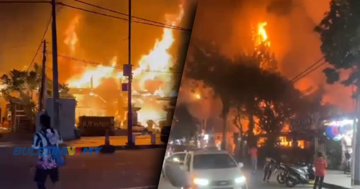 [VIDEO] 2 restoran musnah dalam kebakaran di Pantai Chenang