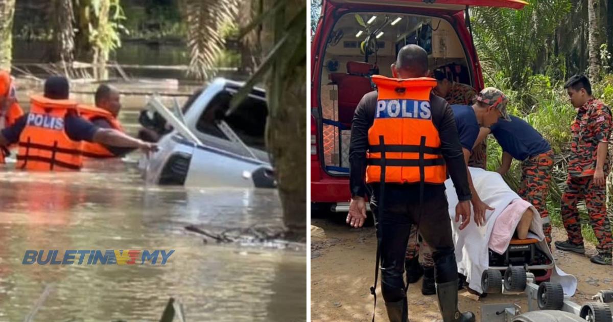 Polis selamatkan pemancing separuh sedar atas bonet pacuan empat roda