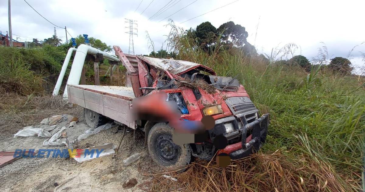 Anak maut, bapa cedera lori jatuh gaung