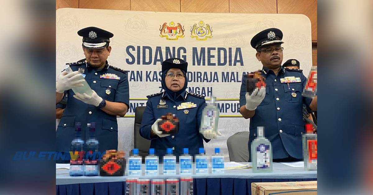 Kastam Zon Tengah tumpas sindiket seludup minuman keras, dagangan bernilai lebih RM1.6 juta