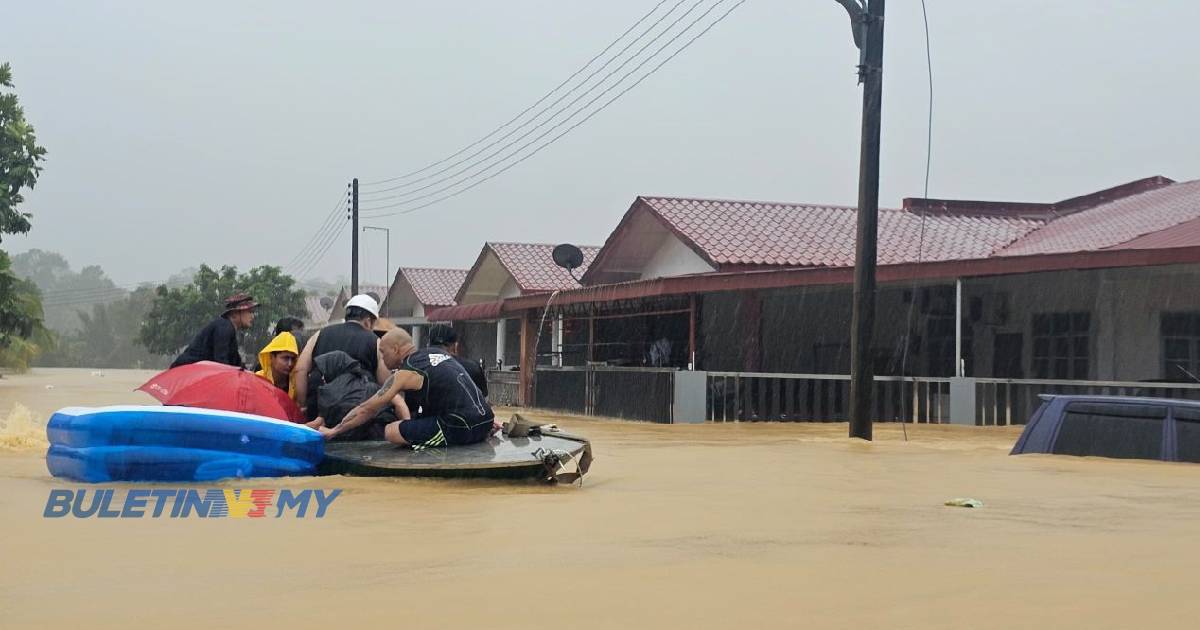 Mangsa banjir di Sarawak meningkat kepada 2,981 orang